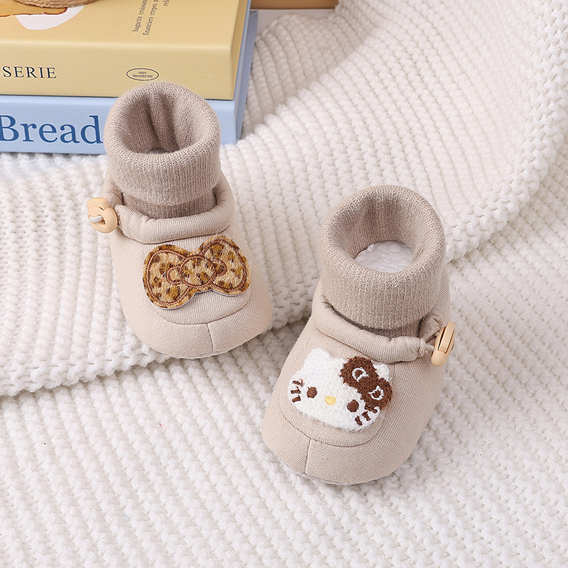 Spring new baby shoes for both men and women, cartoon cute soft soled front single shoes