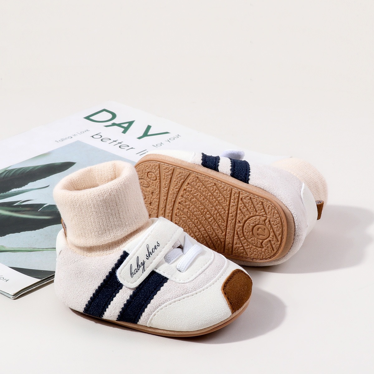 2026 Baby Shoes Soft Cotton Sock Shoes Ankle-covered Style Warm Autumn and Winter Sneaker Toddler Newborn Prewalking