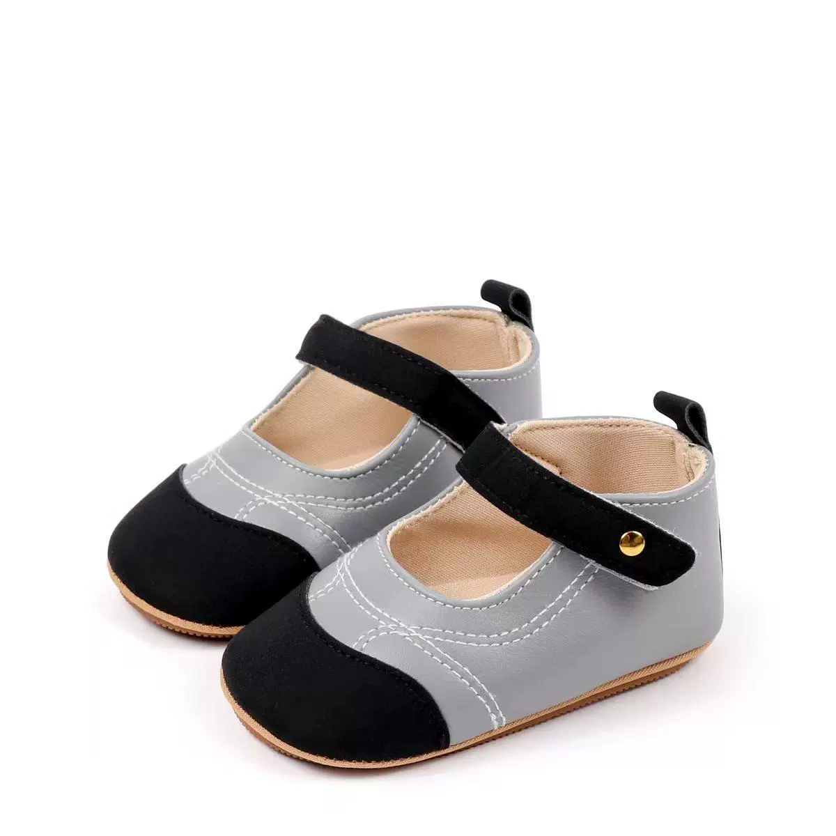Baby Girls Princess Shoes, Soft PU Leather Patchwork Non-slip Bottom First Walker Shoes Toddler Shoes