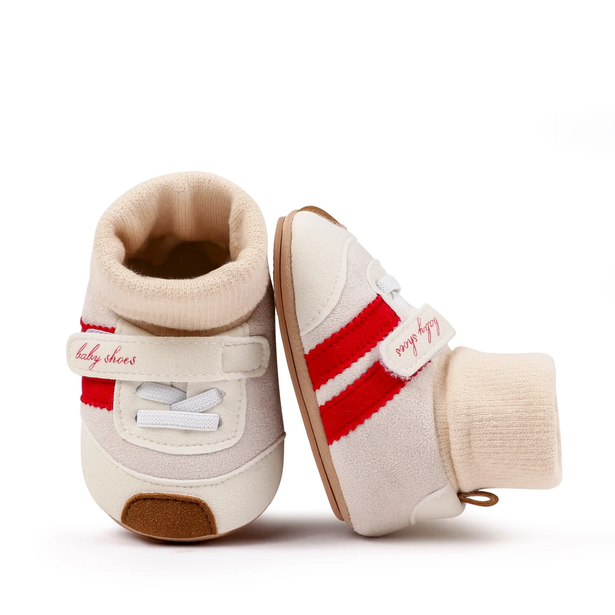 2026 Baby Shoes Soft Cotton Sock Shoes Ankle-covered Style Warm Autumn and Winter Sneaker Toddler Newborn Prewalking