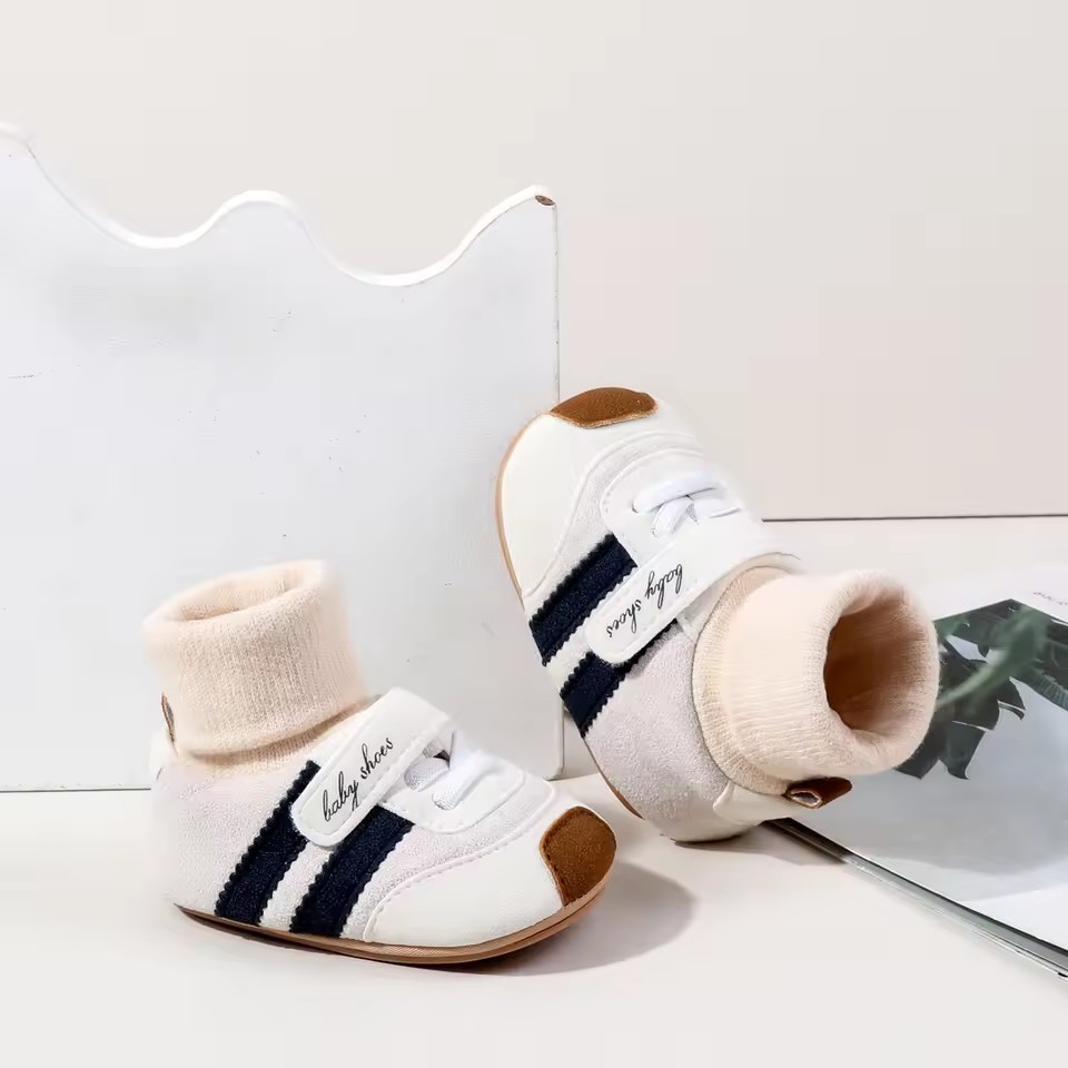 2026 Baby Shoes Soft Cotton Sock Shoes Ankle-covered Style Warm Autumn and Winter Sneaker Toddler Newborn Prewalking
