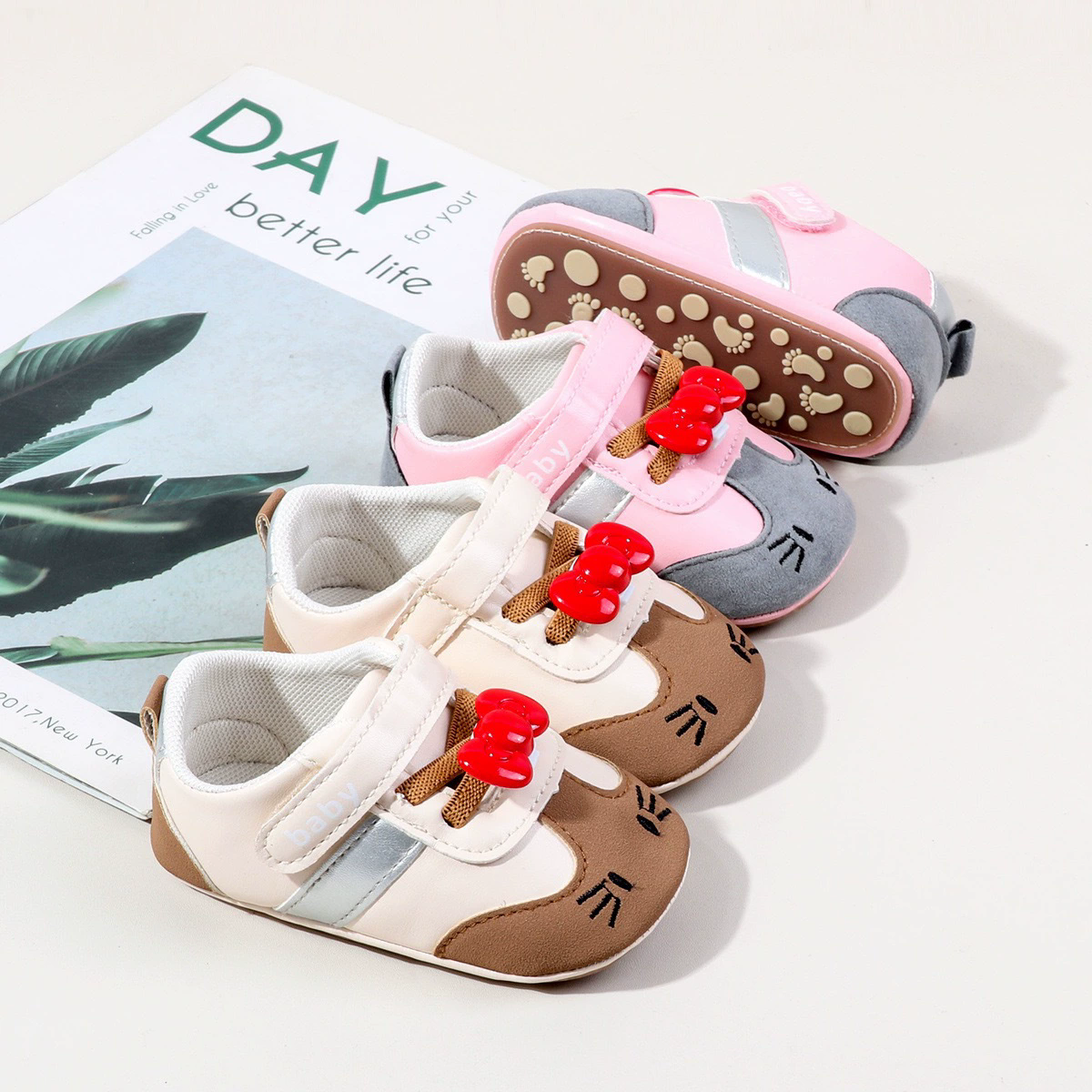 2026 New Style Spring and Autumn Baby Shoes for 0-18 Months Front Step Baby Soft-Tread Casual Shoes Cute Design
