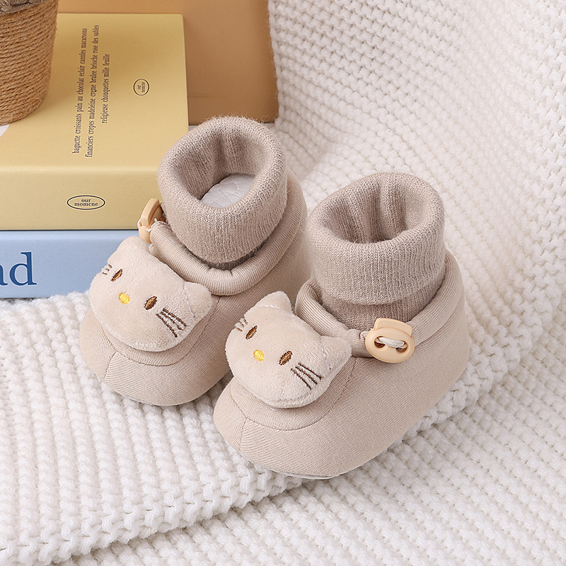 Spring new baby shoes for both men and women, cartoon cute soft soled front single shoes