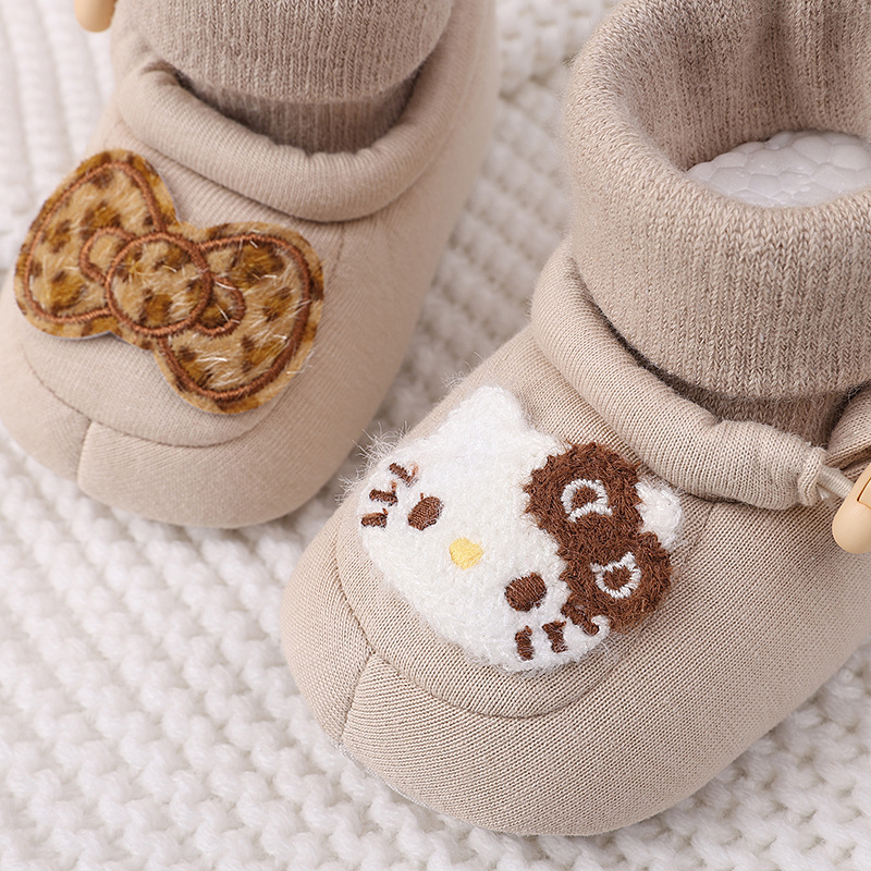 Spring new baby shoes for both men and women, cartoon cute soft soled front single shoes