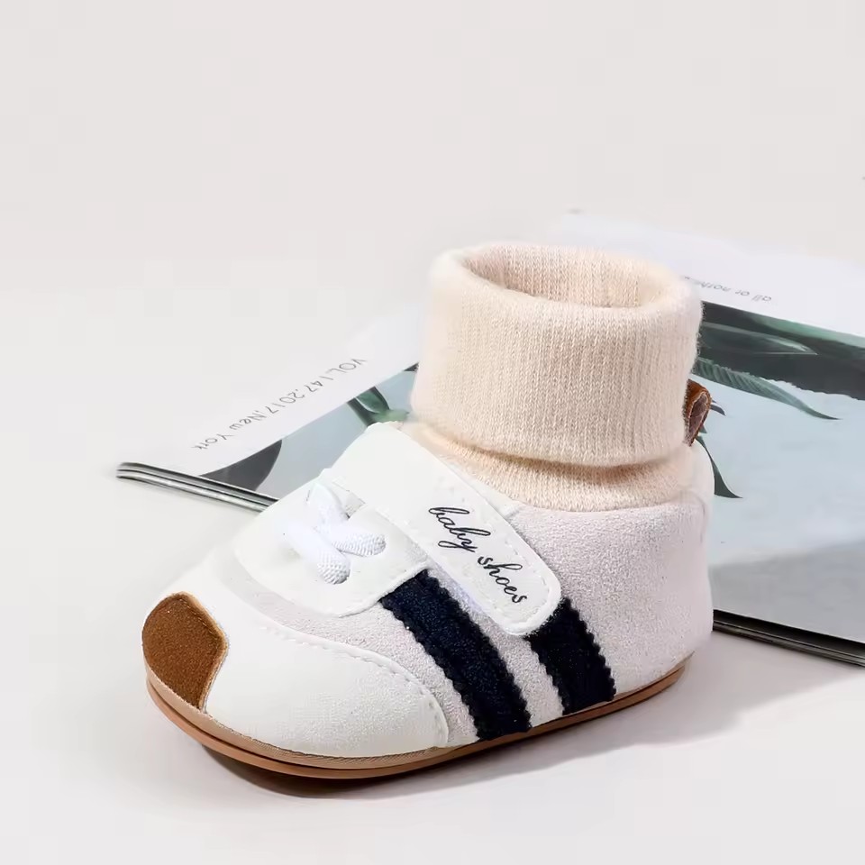 2026 Baby Shoes Soft Cotton Sock Shoes Ankle-covered Style Warm Autumn and Winter Sneaker Toddler Newborn Prewalking