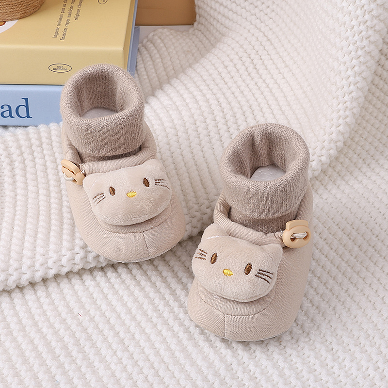 Spring new baby shoes for both men and women, cartoon cute soft soled front single shoes