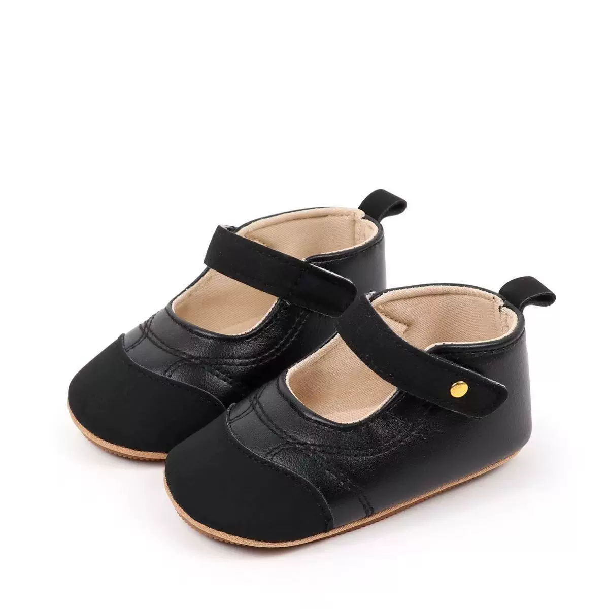 Baby Girls Princess Shoes, Soft PU Leather Patchwork Non-slip Bottom First Walker Shoes Toddler Shoes