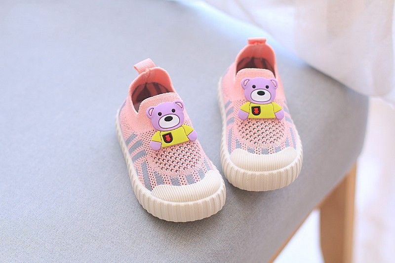 Spring/Summer New Style 1-3 Year Old Boys and Girls Baby Mesh Shoes Breathable Baby Soft soled Sneakers