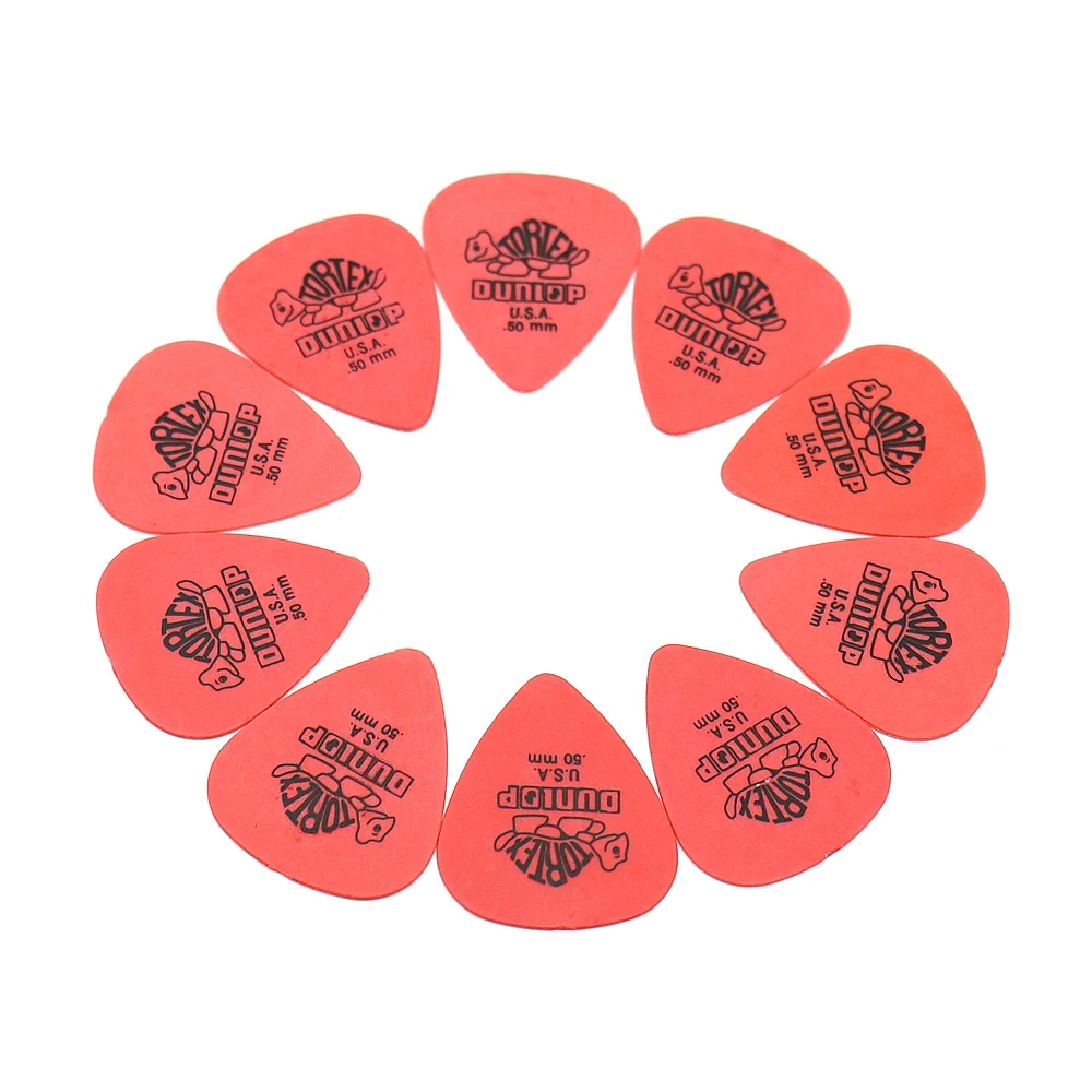 10pcs Dunlop Guitar Picks Electric Guitar Parts Picks Accessories 6 Kinds Thickness Picks Acoustic Guitar