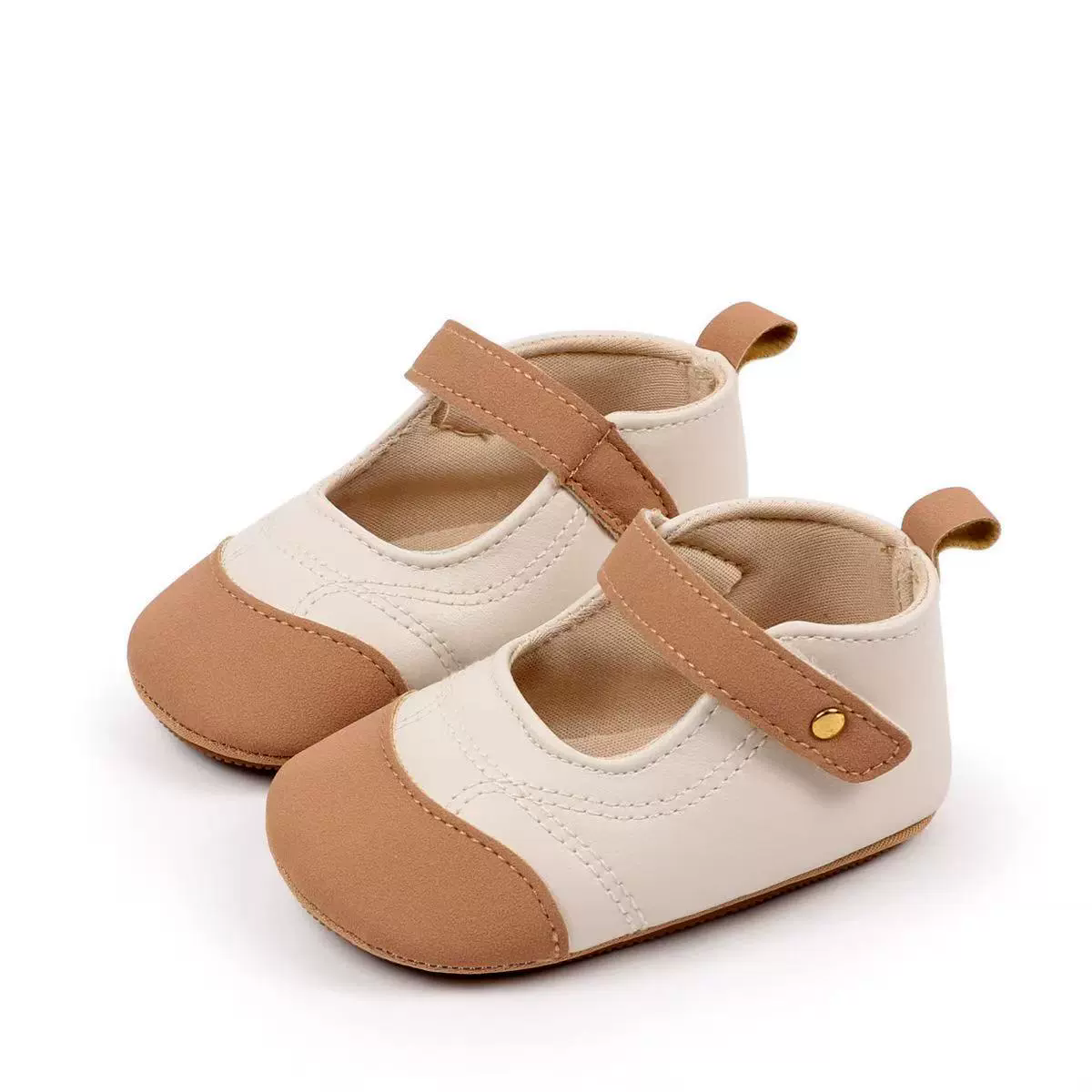 Baby Girls Princess Shoes, Soft PU Leather Patchwork Non-slip Bottom First Walker Shoes Toddler Shoes