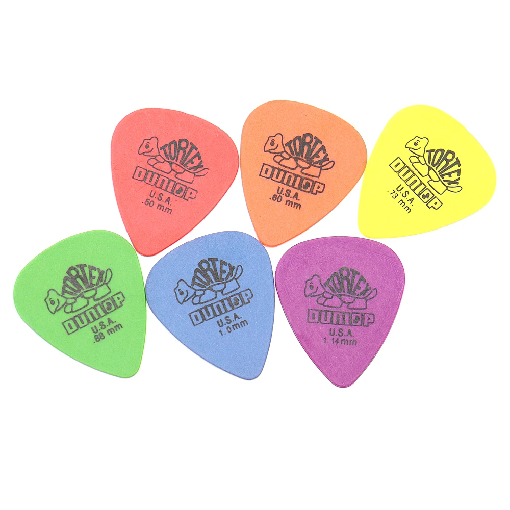 10pcs Dunlop Guitar Picks Electric Guitar Parts Picks Accessories 6 Kinds Thickness Picks Acoustic Guitar