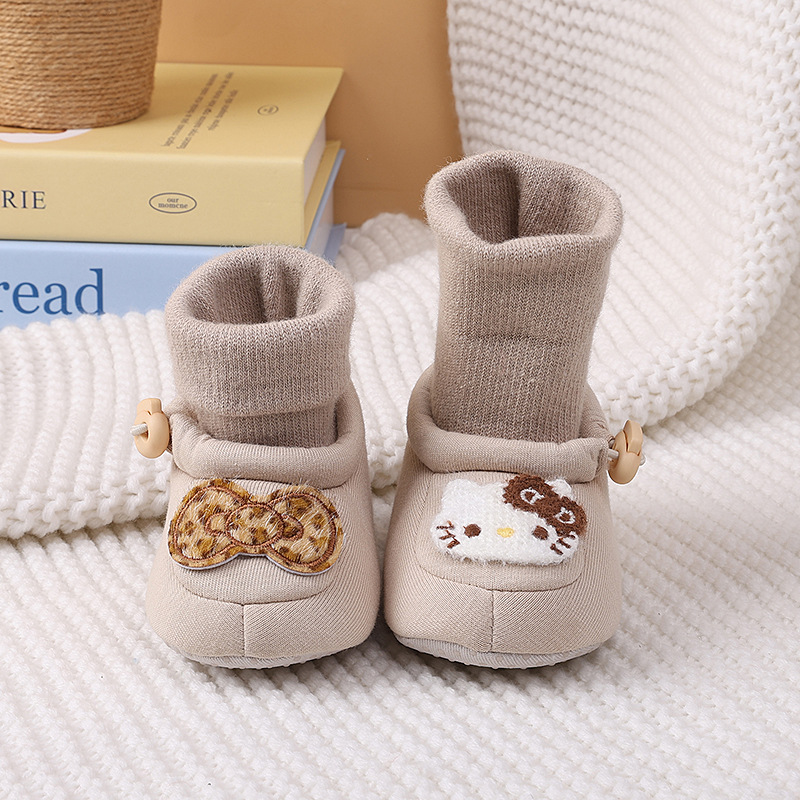 Spring new baby shoes for both men and women, cartoon cute soft soled front single shoes