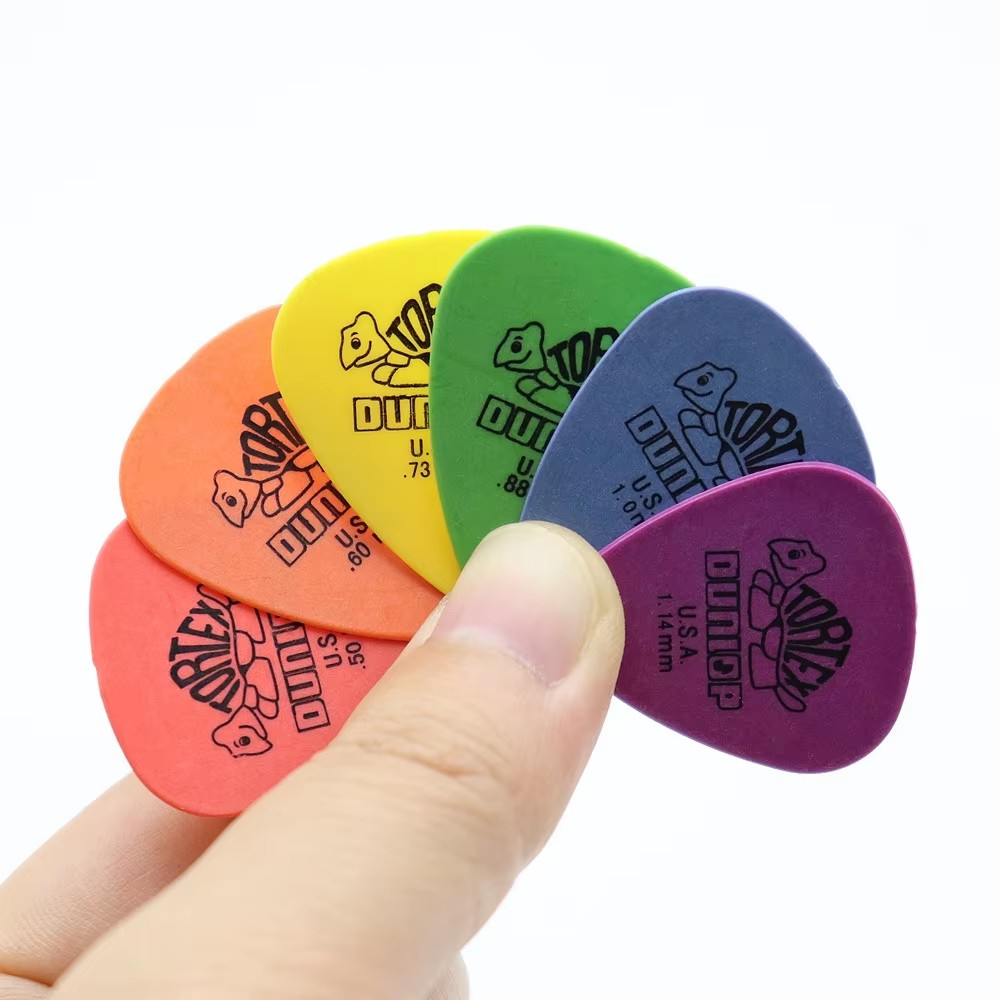 10pcs Dunlop Guitar Picks Electric Guitar Parts Picks Accessories 6 Kinds Thickness Picks Acoustic Guitar