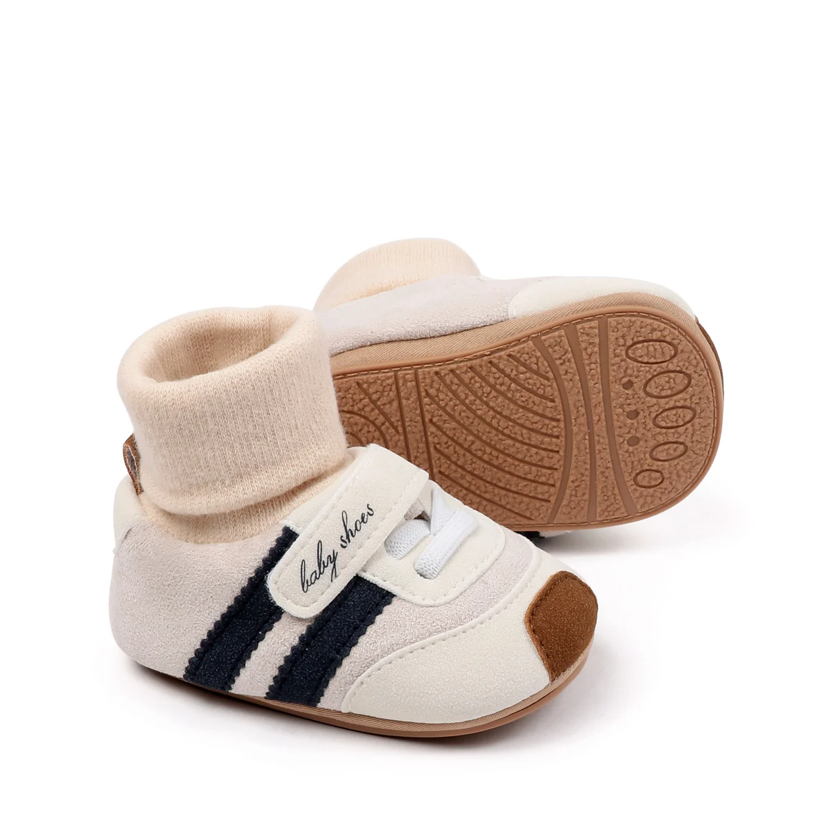 2026 Baby Shoes Soft Cotton Sock Shoes Ankle-covered Style Warm Autumn and Winter Sneaker Toddler Newborn Prewalking