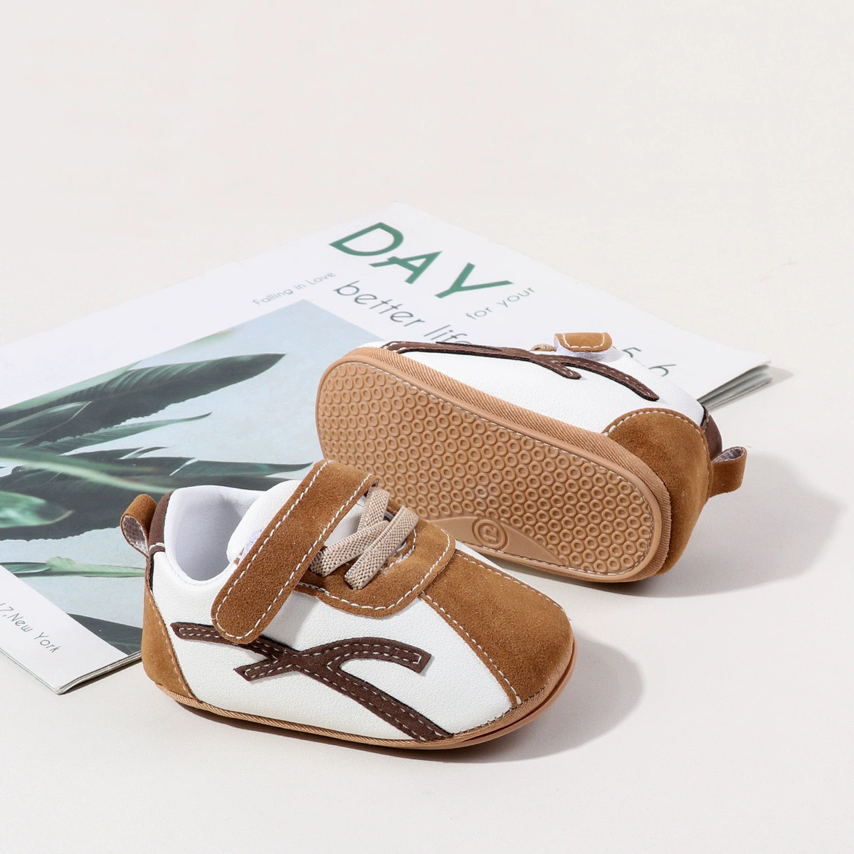 Spring And Autumn Baby Unisex First Walking Toddler Shoes For 0-1 Years Old Fashion Design High Quality PU Leather Soft PVCSole