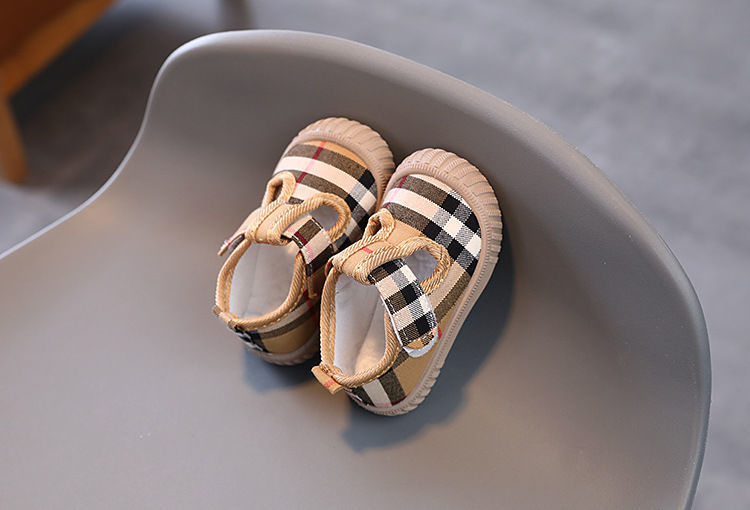 New Baby Girl Shoes Trendy Fashion Versatile Walker Soft Soled Comfort Casual Canvas Shoe Breathable Leopard Pattern Boys Shoes