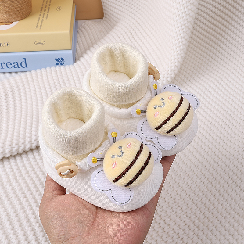 Spring new baby shoes for both men and women, cartoon cute soft soled front single shoes