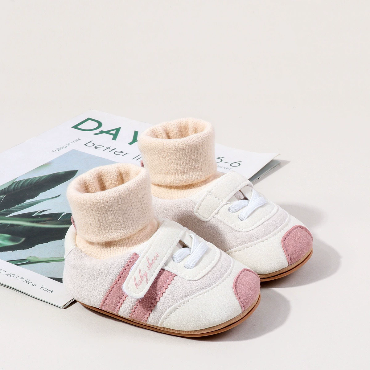 2026 Baby Shoes Soft Cotton Sock Shoes Ankle-covered Style Warm Autumn and Winter Sneaker Toddler Newborn Prewalking