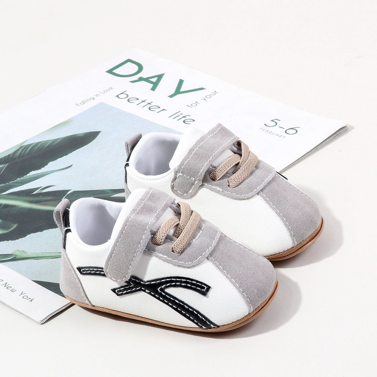 Spring And Autumn Baby Unisex First Walking Toddler Shoes For 0-1 Years Old Fashion Design High Quality PU Leather Soft PVCSole