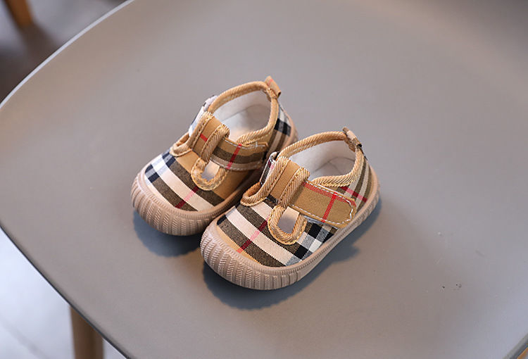 New Baby Girl Shoes Trendy Fashion Versatile Walker Soft Soled Comfort Casual Canvas Shoe Breathable Leopard Pattern Boys Shoes