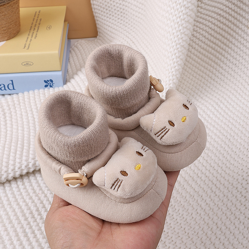 Spring new baby shoes for both men and women, cartoon cute soft soled front single shoes