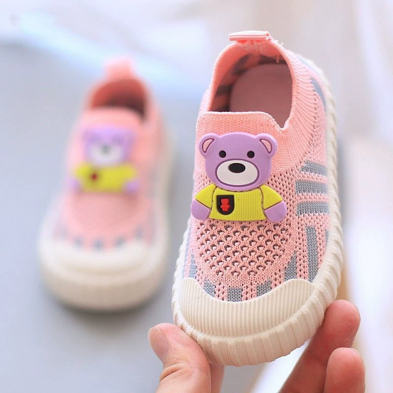 Spring/Summer New Style 1-3 Year Old Boys and Girls Baby Mesh Shoes Breathable Baby Soft soled Sneakers