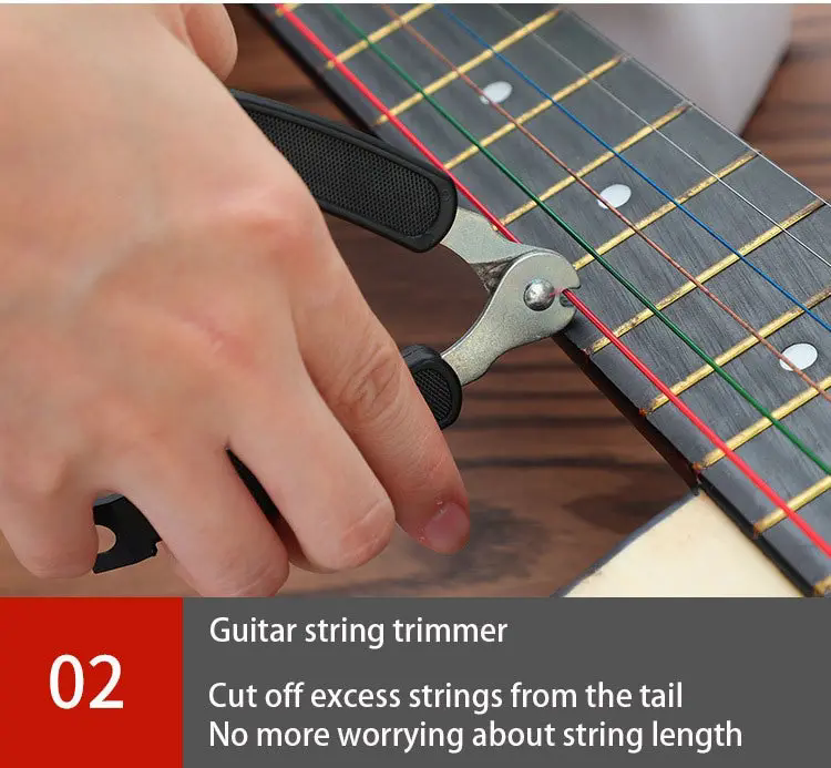 3-in-1 Guitar Tool - String Winder, Cutter & Pin Puller, Guitar Accessories