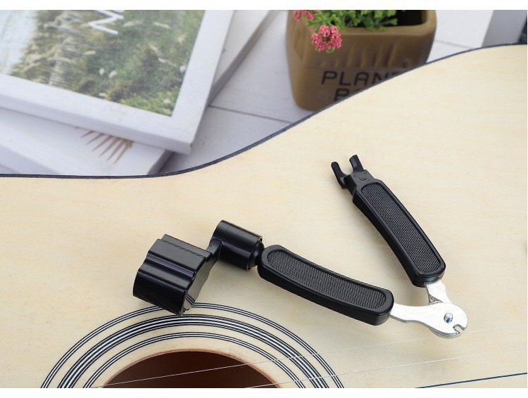 3-in-1 Guitar Tool - String Winder, Cutter & Pin Puller, Guitar Accessories