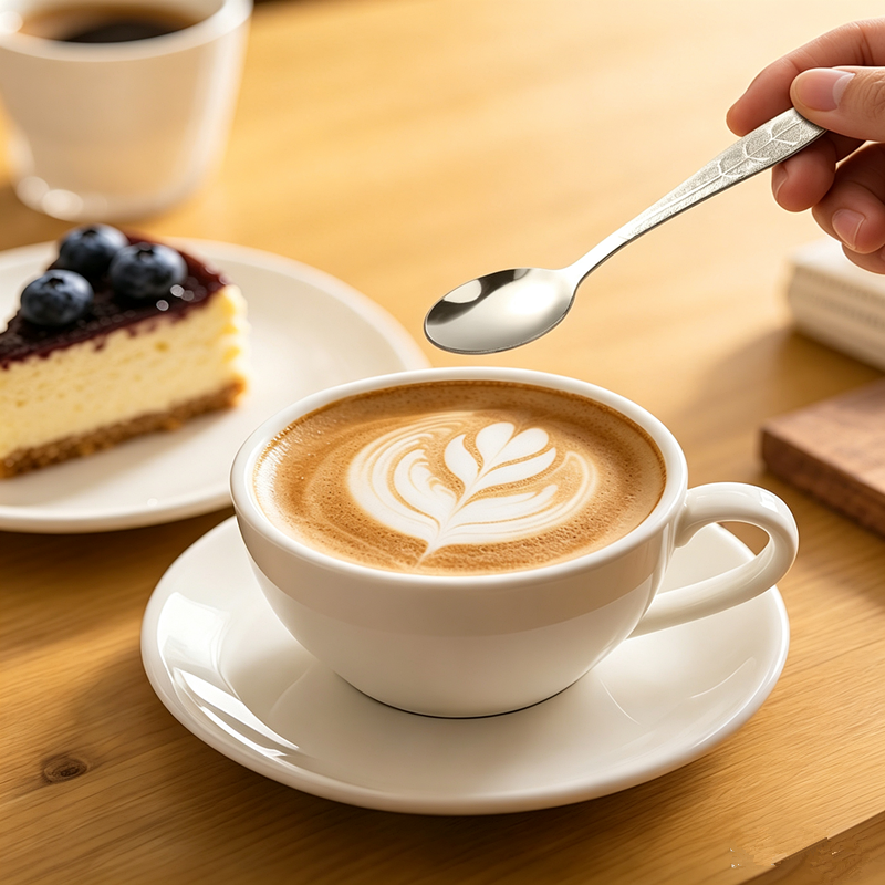 6PCs Vintage Palace Coffee Spoon Set Home Tableware Kitchen Gadget Set Ice Cream Jam Dessert Spoon Afternoon Tea Decor Tool Gift
