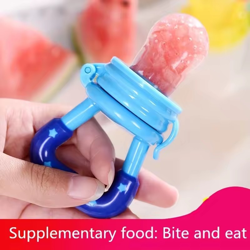 Baby Fruit and Vegetable Teether Fresh Food Supplement Toys Infant Fruit Teething Silicone Pouches Baby Feeding Tableware