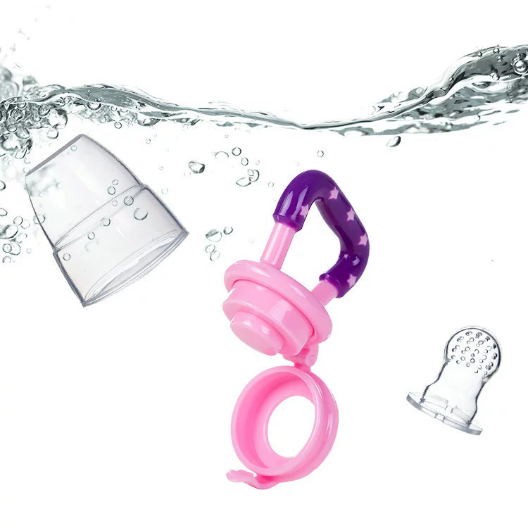 Baby Fruit and Vegetable Teether Fresh Food Supplement Toys Infant Fruit Teething Silicone Pouches Baby Feeding Tableware