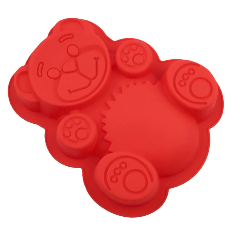 3D Lovely Bear Form Cake Mold Silicone Mold Baking Tools Kitchen Fondant Cutters Decorate Silicone 3D Molds
