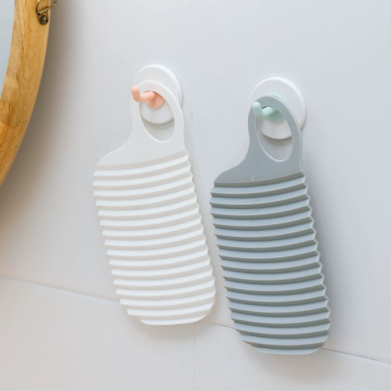 1PC Portable Mini Laundry Board, Soft Glue Foldable, Non-slip Hand Wash Scrubboard For Clothes, Perfect For Travel & Outdoor