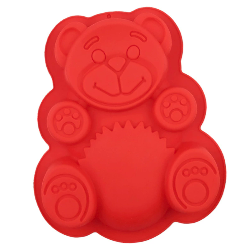 3D Lovely Bear Form Cake Mold Silicone Mold Baking Tools Kitchen Fondant Cutters Decorate Silicone 3D Molds