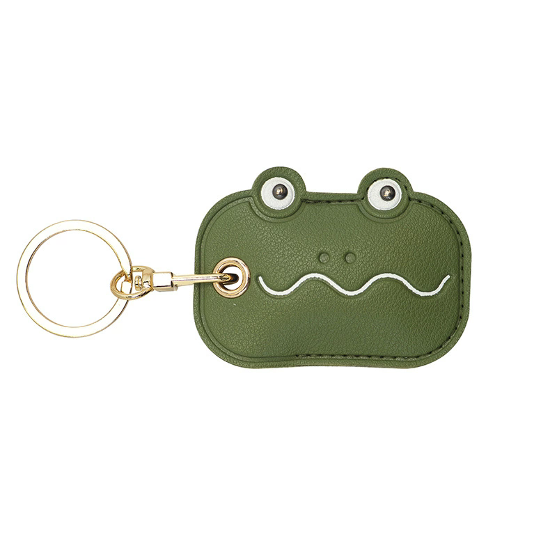 Leather Strawberry Lemon Keychain Case Holder Fashion Women Car Key Ring Charm Bag Car Pendant Gift Anti-lost Pet Dog Cat Collar