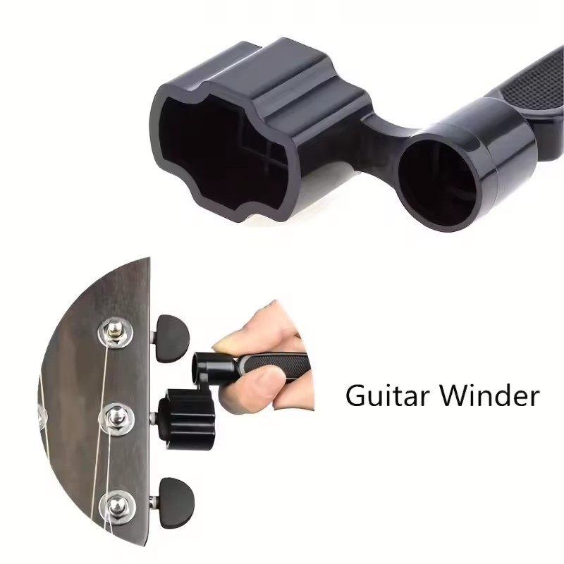 3-in-1 Guitar Tool - String Winder, Cutter & Pin Puller, Guitar Accessories