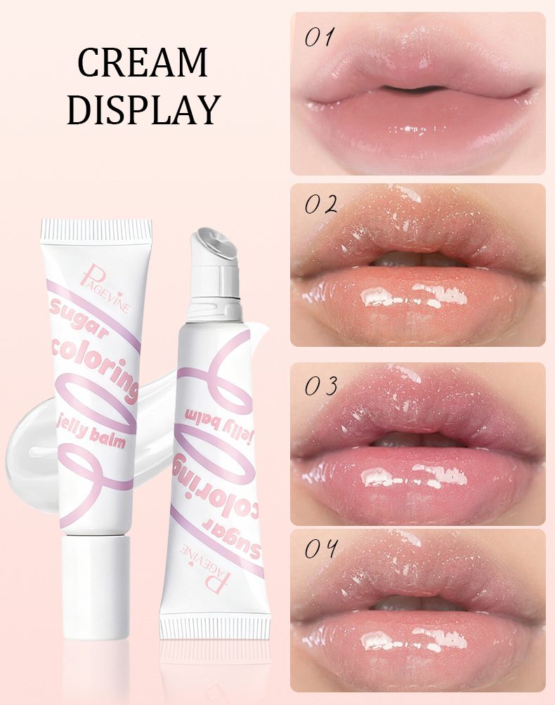 1PC  Makeup sugar jelly cream, popular lip glaze, long-term moisturizing lip lipstick, lip oil view 7