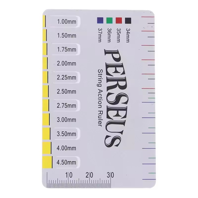 Folk guitar string distance measuring ruler, electric guitar bass measuring tool, string height caliper accessories