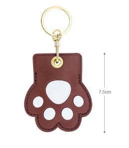 Leather Strawberry Lemon Keychain Case Holder Fashion Women Car Key Ring Charm Bag Car Pendant Gift Anti-lost Pet Dog Cat Collar