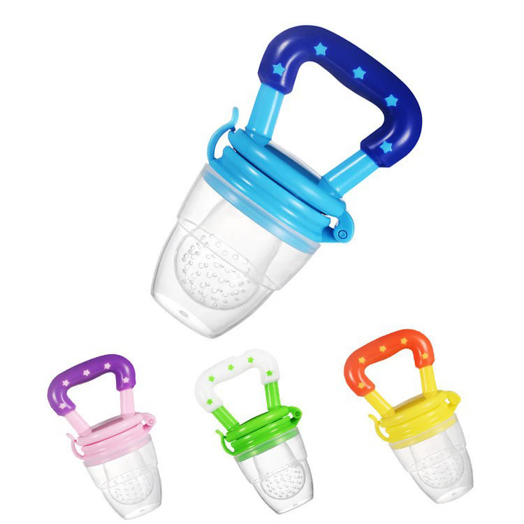 Baby Fruit and Vegetable Teether Fresh Food Supplement Toys Infant Fruit Teething Silicone Pouches Baby Feeding Tableware