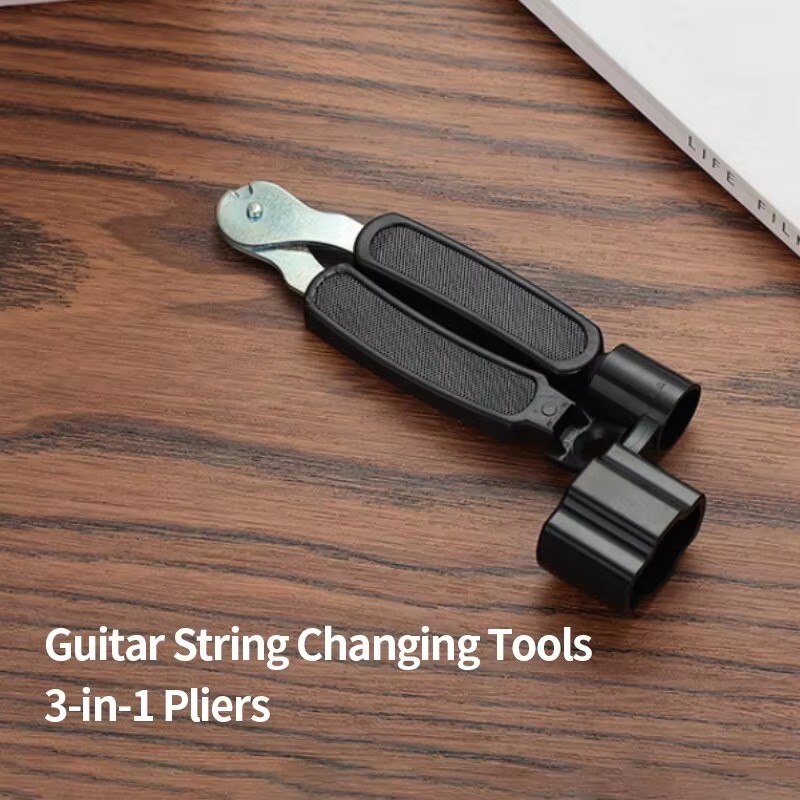 3-in-1 Guitar Tool - String Winder, Cutter & Pin Puller, Guitar Accessories