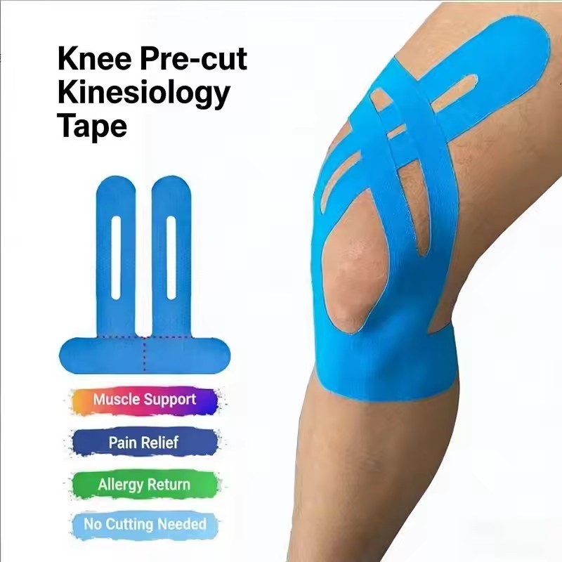 Elastic Kinesiology Tape 2PCS Muscle Support Bandage Joint Knee Elbow Sports Injury Recovery Athletic Therapy Straps Exercise