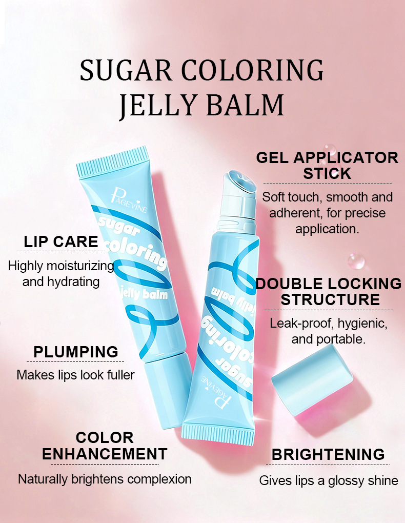 1PC  Makeup sugar jelly cream, popular lip glaze, long-term moisturizing lip lipstick, lip oil view 9