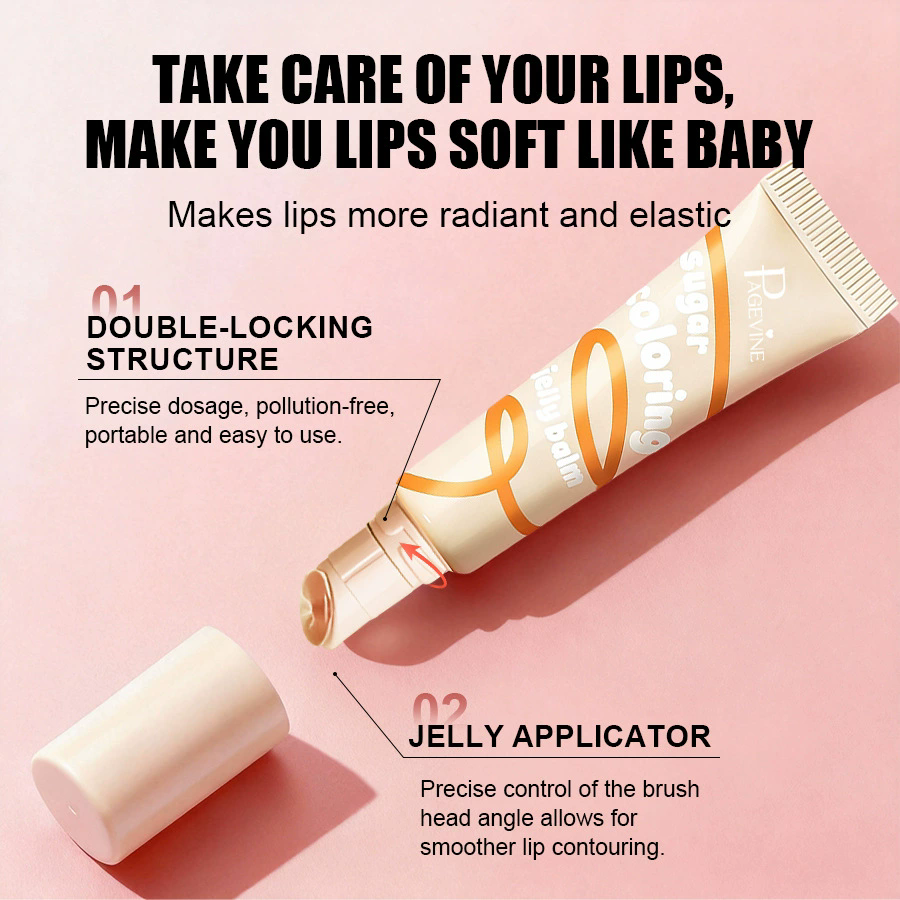 1PC  Makeup sugar jelly cream, popular lip glaze, long-term moisturizing lip lipstick, lip oil view 2