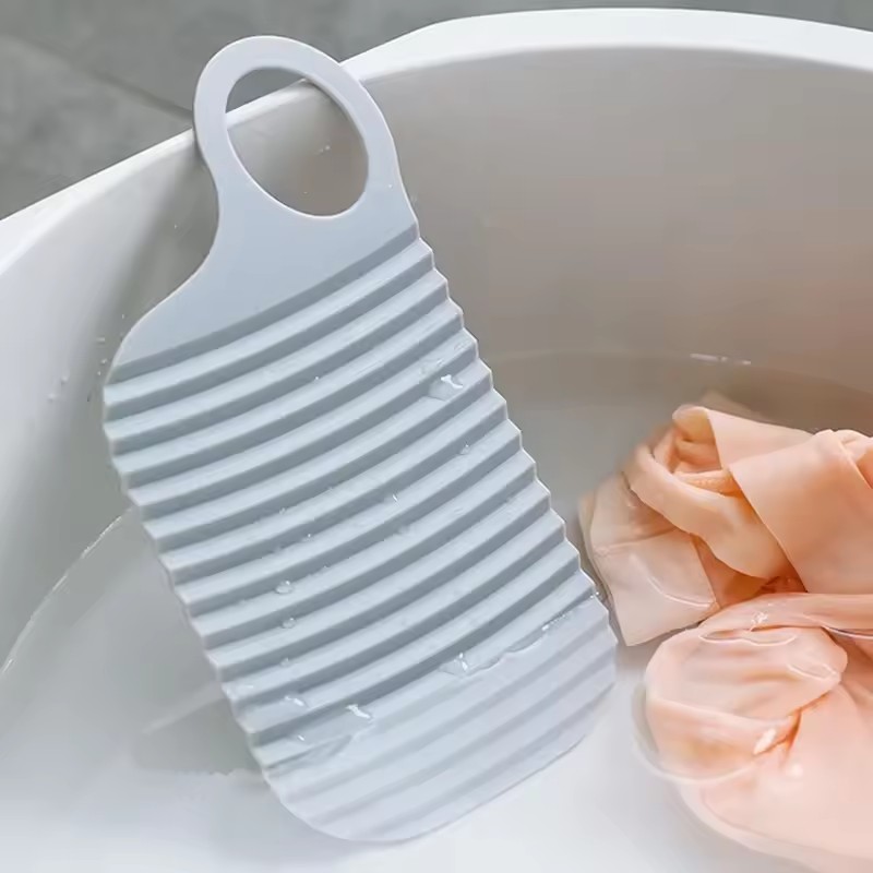 1PC Portable Mini Laundry Board, Soft Glue Foldable, Non-slip Hand Wash Scrubboard For Clothes, Perfect For Travel & Outdoor