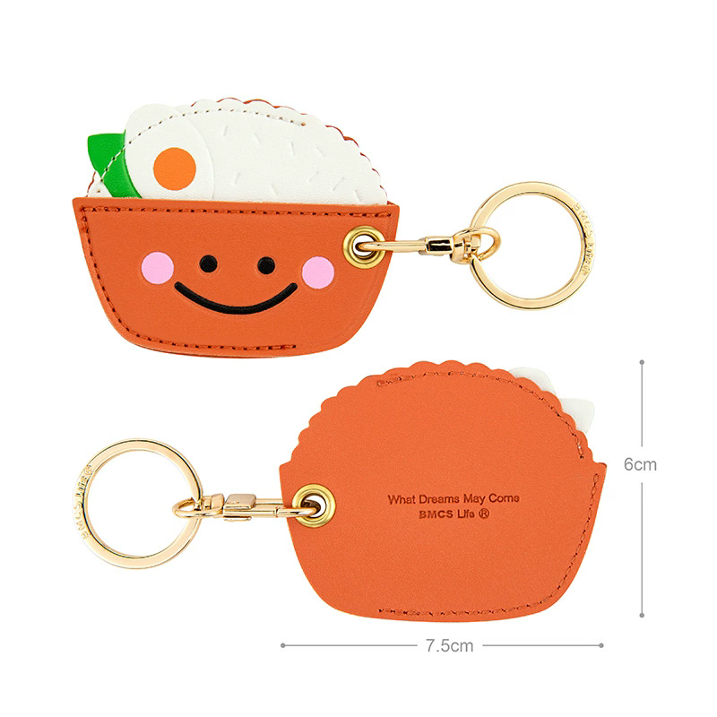 Leather Strawberry Lemon Keychain Case Holder Fashion Women Car Key Ring Charm Bag Car Pendant Gift Anti-lost Pet Dog Cat Collar