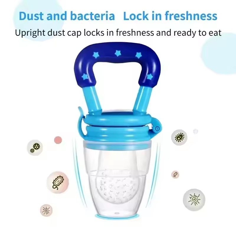 Baby Fruit and Vegetable Teether Fresh Food Supplement Toys Infant Fruit Teething Silicone Pouches Baby Feeding Tableware