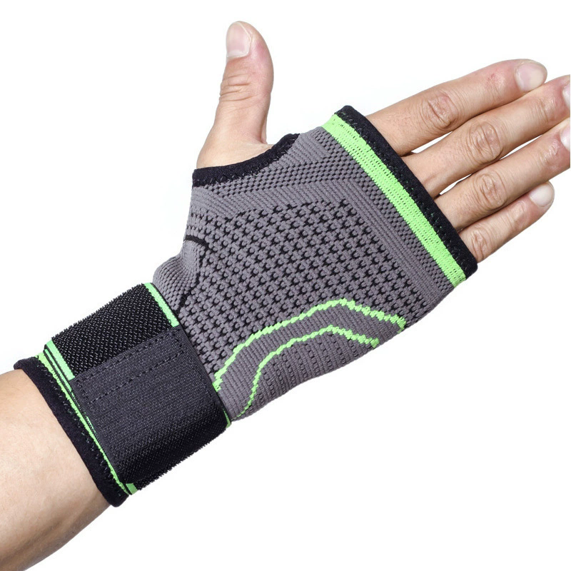 Gym Fitness Gloves Wrist Support Sports Wristband Therapy Protector Fingerless Safety Body Building Entertainment（Attention: The product is sold as a single item, not a pair）