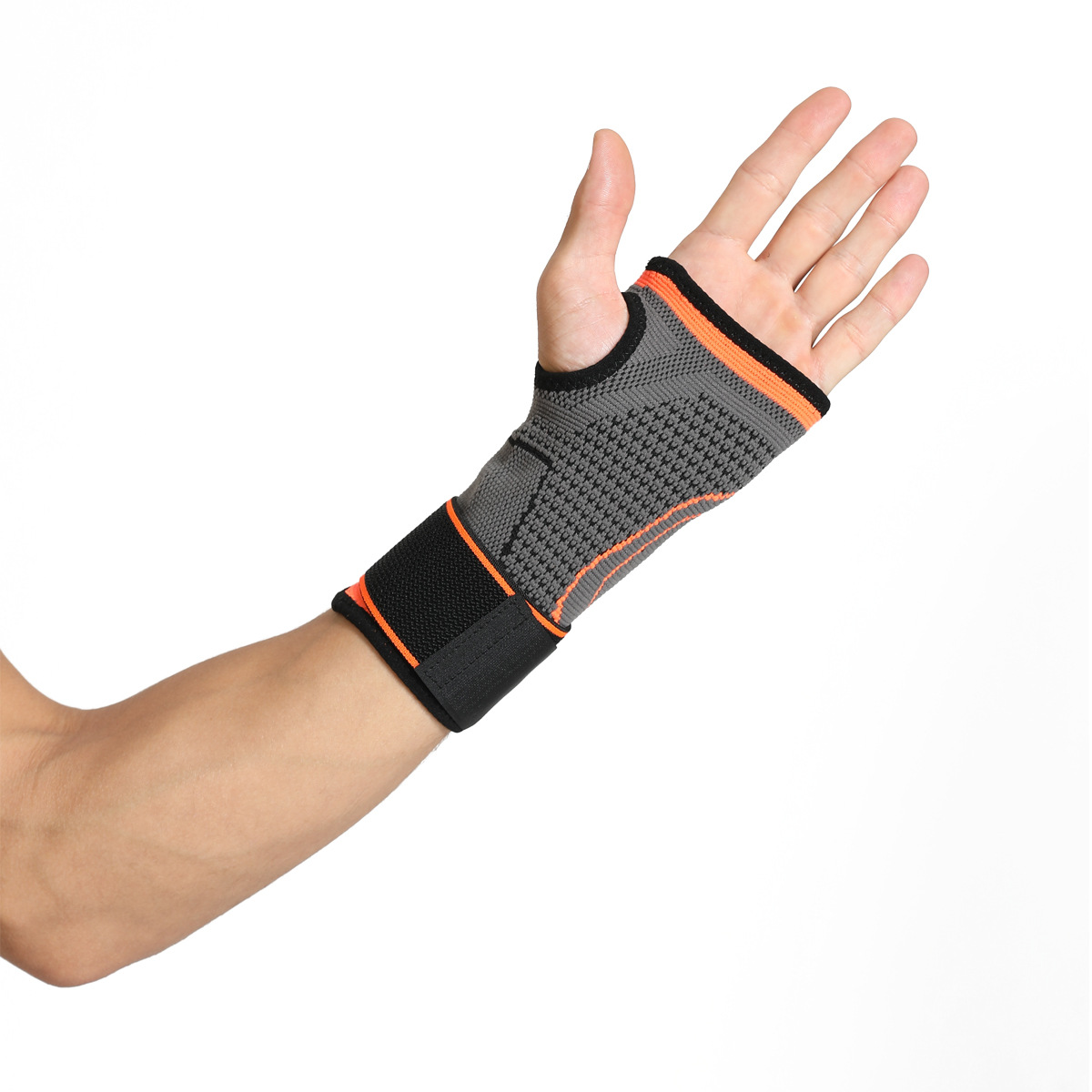 Gym Fitness Gloves Wrist Support Sports Wristband Therapy Protector Fingerless Safety Body Building Entertainment（Attention: The product is sold as a single item, not a pair）