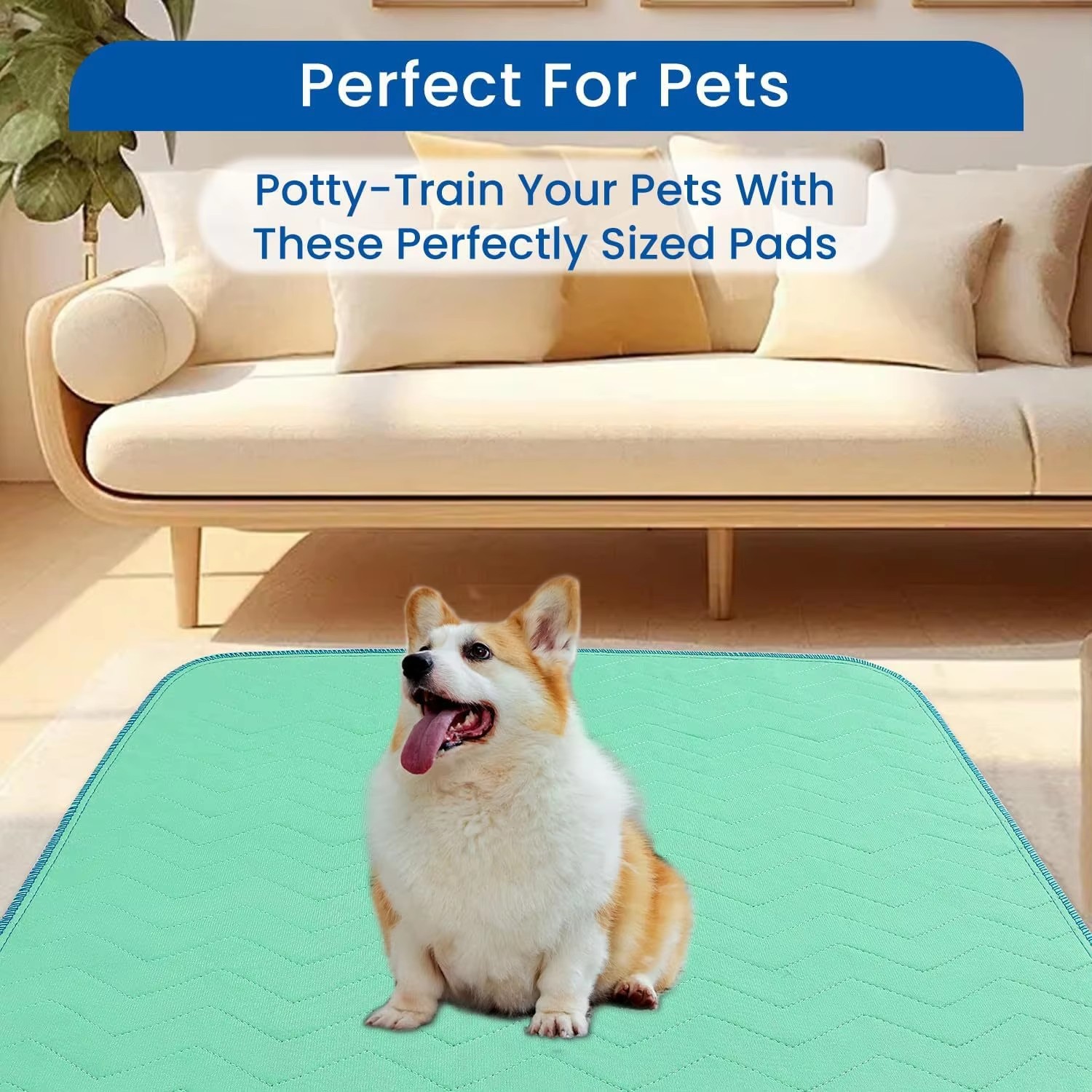 1PCS Washable Underpads Reusable Waterproof Bed Pads Super Absorbent Incontinence Mattress Protector for Adults Kids Pets